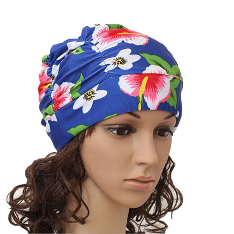 Drape Stretch Long Hair Swim Cap