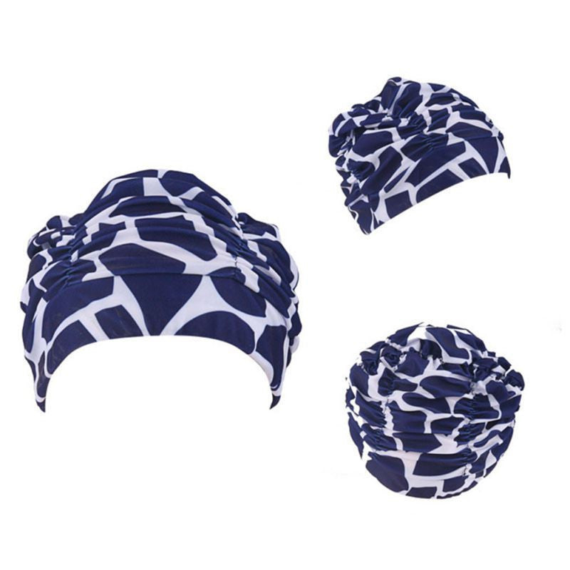 Drape Stretch Long Hair Swim Cap