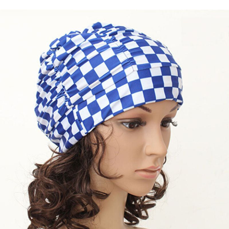 Drape Stretch Long Hair Swim Cap