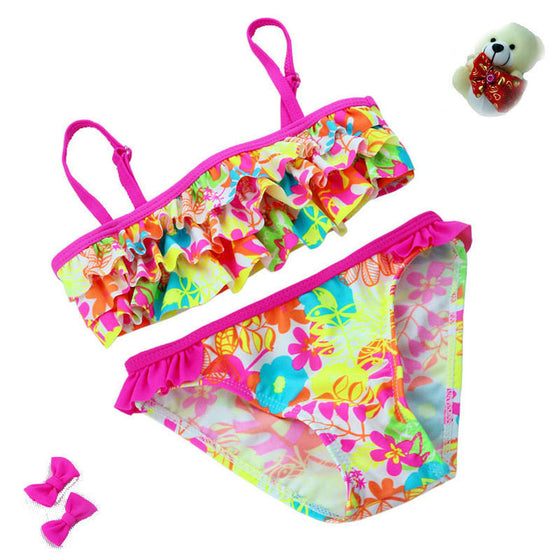 American Style Flowers Children's Swimwear