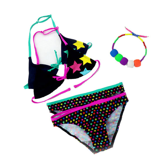 Cute Star Pattern Split Children Bikini